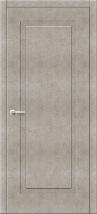 Дверь межкомнатная ЗОДЧИЙ ИТАЛЬЯНО 1 ПВХ ПГ Бежевый бетон