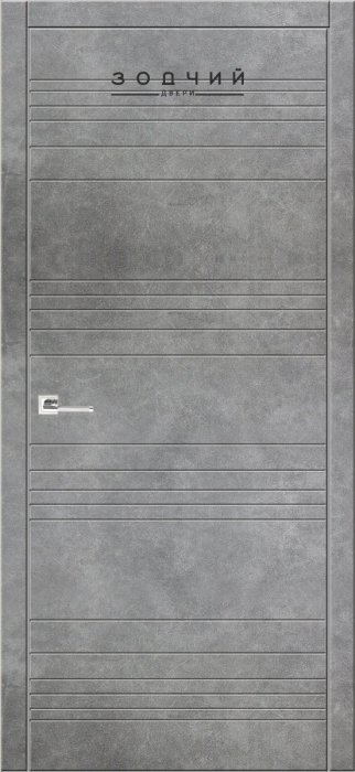 Дверь межкомнатная ЗОДЧИЙ АВЕНЮ 1 Бетон темный
