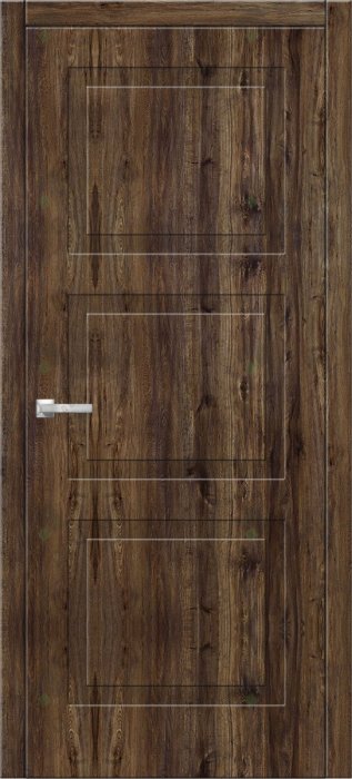 Дверь межкомнатная ЗОДЧИЙ ИТАЛЬЯНО 3 ПВХ ПГ Дуб бомонт лофт