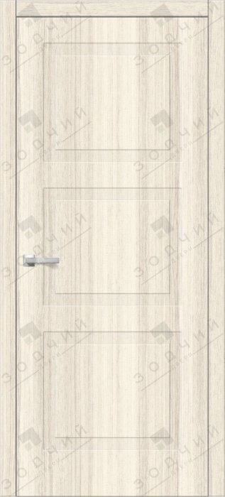 Дверь межкомнатная ЗОДЧИЙ ИТАЛЬЯНО 3 ПВХ ПГ Ива белая
