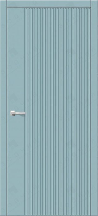Дверь межкомнатная ЗОДЧИЙ УНИКА 6 ПГ Софт голубой