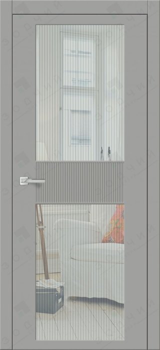 Дверь межкомнатная ЗОДЧИЙ МИРА 6 ПО Серый софт