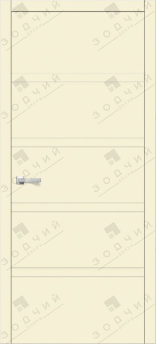 Дверь межкомнатная ЗОДЧИЙ ИТАЛЬЯНО 6 ПГ Шагрень латте