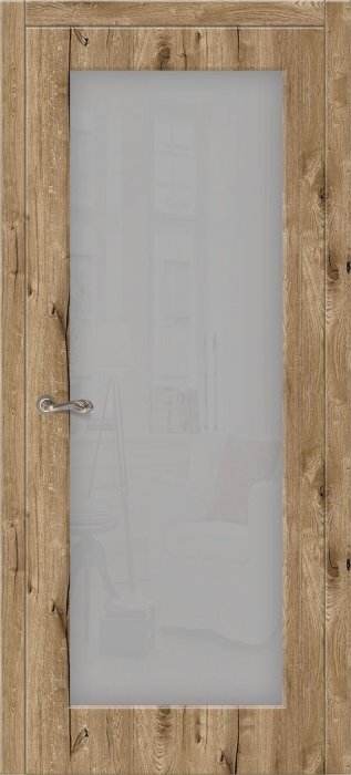 Дверь межкомнатная ЗОДЧИЙ ЛАТИНА 1 ПО Дуб канадский