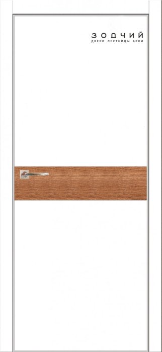 Дверь межкомнатная ЗОДЧИЙ МЕГАПОЛИС Г21 ПГ Софт тальк вставка МДФ Карри