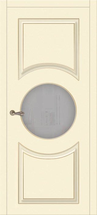 Дверь межкомнатная ЗОДЧИЙ ЛАТИНА 10 ПО Шагрень латте