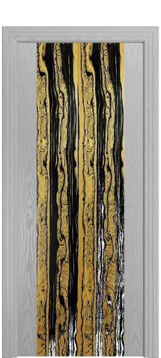 Дверь межкомнатная Порта Алекс КАНТРИ 1 Светло-серый вставка эспрессо шпон