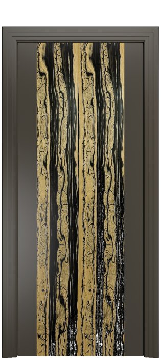 Дверь межкомнатная Порта Алекс КАНТРИ 1 Гриджио вставка эспрессо эмаль