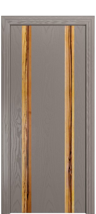 Дверь межкомнатная Порта Алекс КАНТРИ 4 Темно-серый вставка Марблвуд шпон