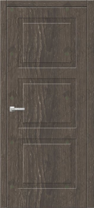 Дверь межкомнатная ЗОДЧИЙ ИТАЛЬЯНО 3 ПВХ ПГ Дуб шале