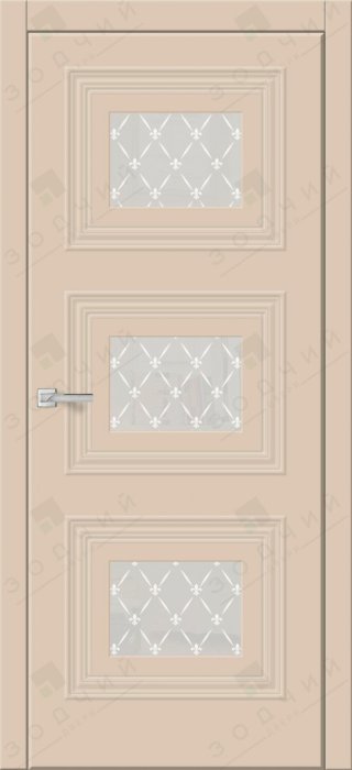 Дверь межкомнатная ЗОДЧИЙ КВИН ТВИН ПО Бисквит