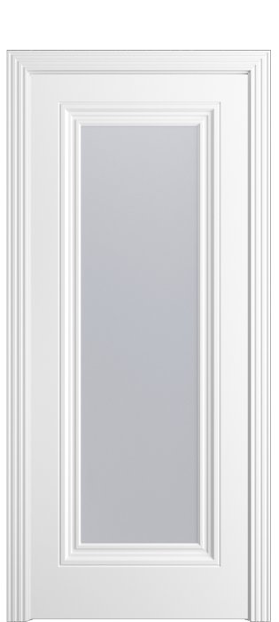 Дверь межкомнатная Порта Алекс Премиум 1 Белоснежная эмаль, стекло сатин светлый_результатPortable Network Graphics