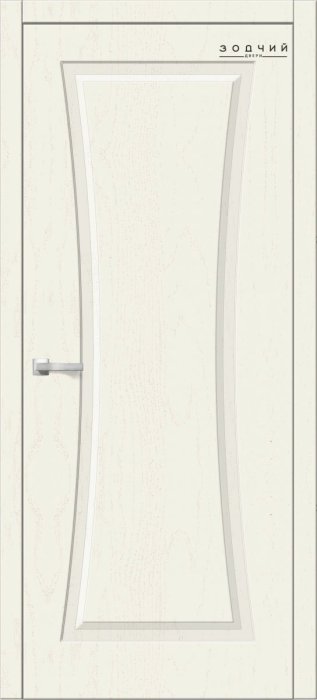 Дверь межкомнатная ЗОДЧИЙ ТВИСТ 1 ПГ Эк-015 ясень белый