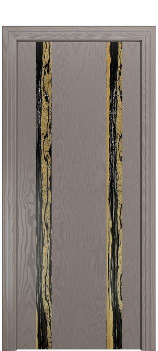 Дверь межкомнатная Порта Алекс КАНТРИ 4 Темно-серый вставка эспрессо шпон