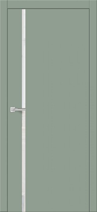 Дверь межкомнатная ЗОДЧИЙ СИТИ В8 ПО Макарун стекло Лакобель белый