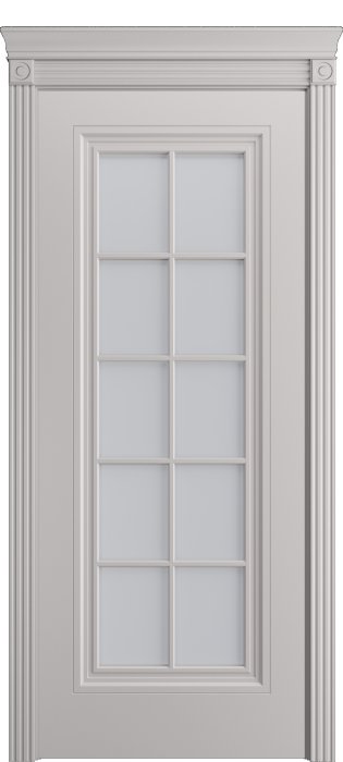 Дверь межкомнатная Порта Алекс Премиум 4 Агат эмаль, стекло сатин светлый