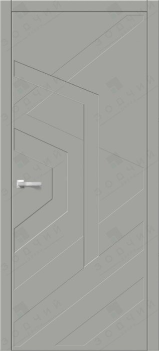 Дверь межкомнатная ЗОДЧИЙ АВЕНЮ 9 ПГ Серый матовый