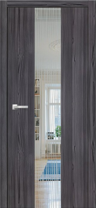 Дверь межкомнатная ЗОДЧИЙ СОФЬЯ 1 ПЗ Сосна Меркурий вставка Зеркало