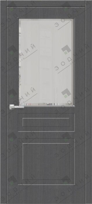 Дверь межкомнатная ЗОДЧИЙ ИТАЛЬЯНО 33 ПВХ ПО Секвойя графит