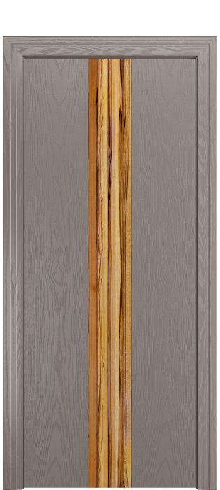 Дверь межкомнатная Порта Алекс КАНТРИ 2 Темно-серый вставка Марблвуд шпон