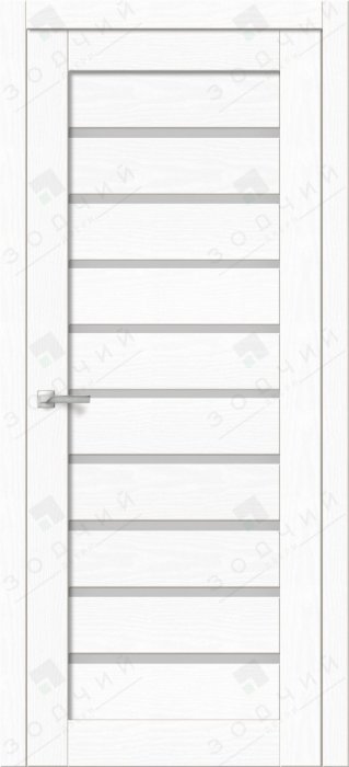 Дверь межкомнатная ЗОДЧИЙ СТИЛЬ Д-009 ПО Бьянка белая стекло Лакобель белый