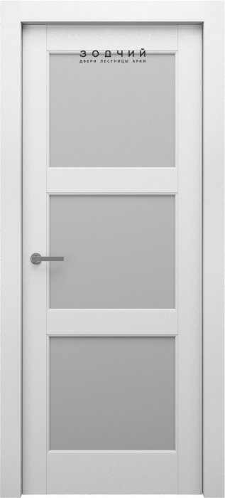 Дверь межкомнатная ЗОДЧИЙ ЭЛЕГАНТЕ 3 ПО Шагрень серая