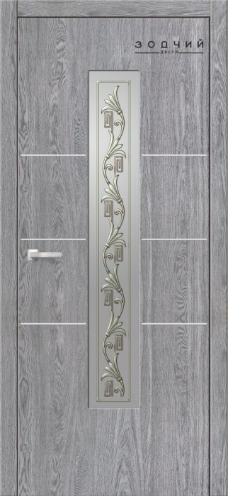 Дверь межкомнатная ЗОДЧИЙ ВАЛЕТТА ПО Дуб серый винтажный