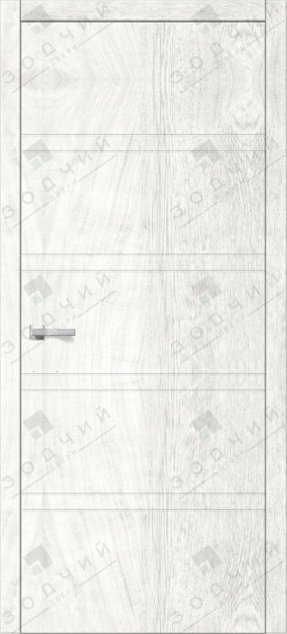 Дверь межкомнатная ЗОДЧИЙ ИТАЛЬЯНО 6 ПГ Дуб белый винтажный