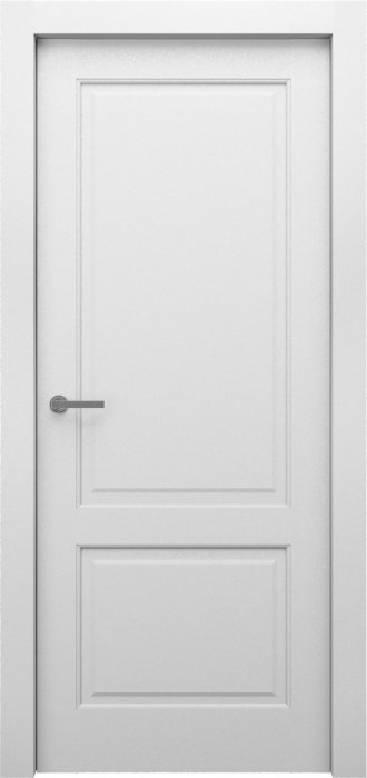 Дверь межкомнатная ЗОДЧИЙ ЭЛЕГАНТЕ ТВИН 1 ПГ Шагрень белая