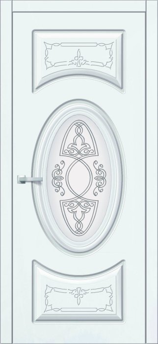 Дверь межкомнатная ЗОДЧИЙ ГАРМОНИЯ ПГ Шагрень белая