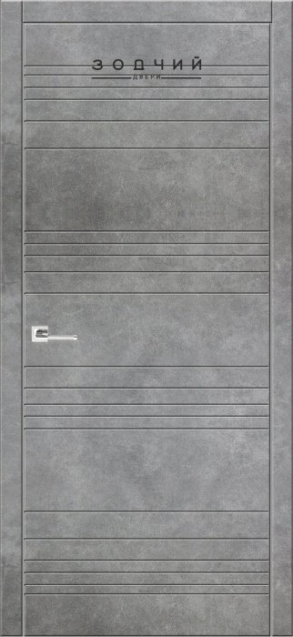 Дверь межкомнатная ЗОДЧИЙ АВЕНЮ 3 ПГ Бетон темный