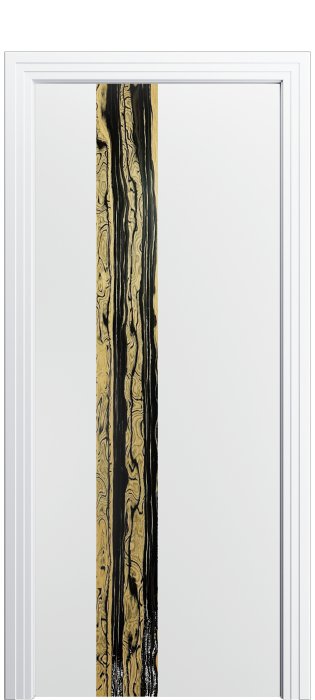 Дверь межкомнатная Порта Алекс КАНТРИ 3 Вайт софт вставка эспрессо эмаль