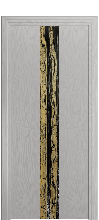 Дверь межкомнатная Порта Алекс КАНТРИ 2 Грей вставка эспрессо шпон