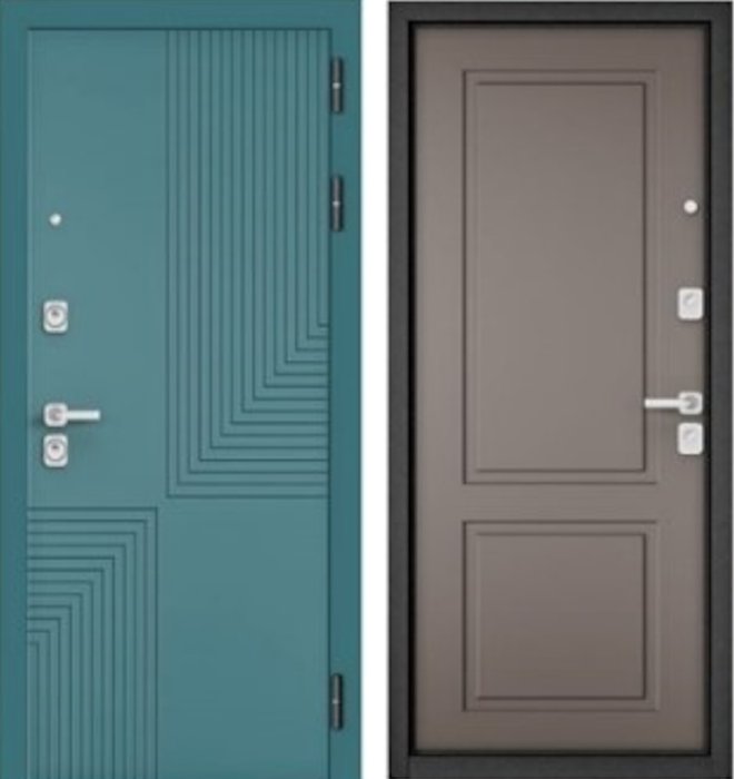 Входная дверь МАСТИНО CITY PRIME 195 Верде / D-1 Эмаль капучино