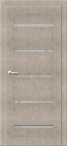 Дверь межкомнатная ЗОДЧИЙ СТИЛЬ ДОМИНО 5 ПО Бетон бежевый