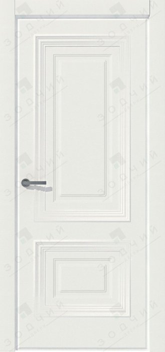 Дверь межкомнатная ЗОДЧИЙ КВИН ТВИН ПГ Шагрень молочная