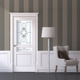 Дверь межкомнатная ЗОДЧИЙ АФРОДИТА 2 ПО Шагрень молочная стекло светлое матированное