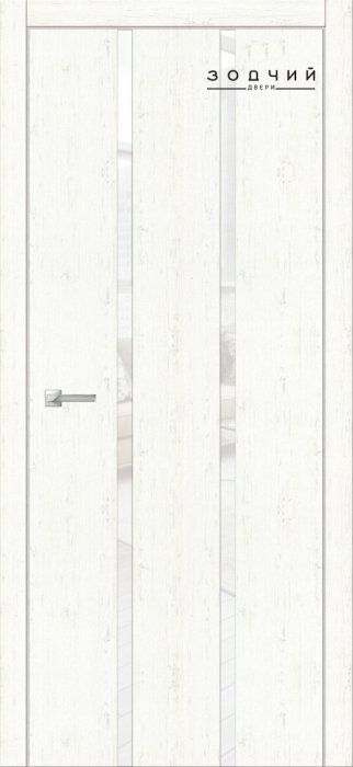 Дверь межкомнатная ЗОДЧИЙ СИТИ В4 ПО Бьянка белая стекло Лакобель белая