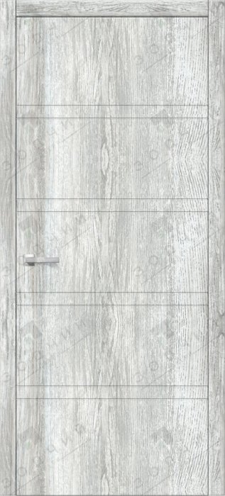 Дверь межкомнатная ЗОДЧИЙ ИТАЛЬЯНО 6 ПГ Дуб белый винтажный