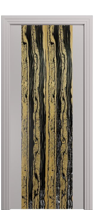 Дверь межкомнатная Порта Алекс КАНТРИ 1 Платинум софт вставка эспрессо эмаль