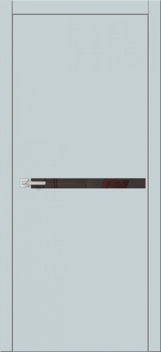 Дверь межкомнатная ЗОДЧИЙ СИТИ В9 ПО Колеано стекло Лакобель черный