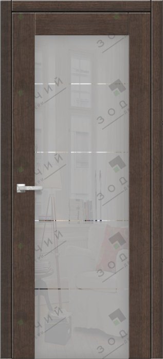 Дверь межкомнатная ЗОДЧИЙ ИТАЛЬЯНО 5 ПВХ ПО Бренди