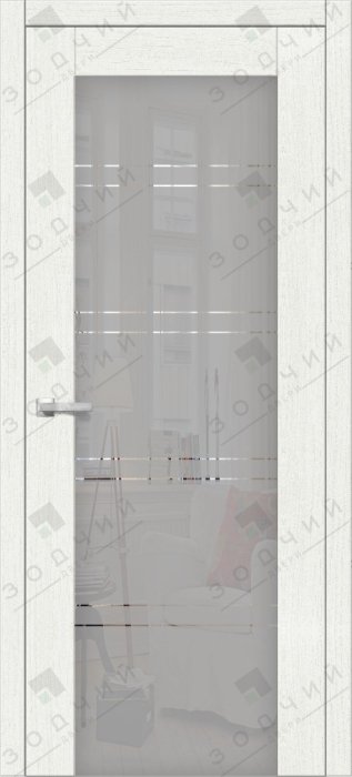 Дверь межкомнатная ЗОДЧИЙ ИТАЛЬЯНО 6 ПГ Секвойя милк