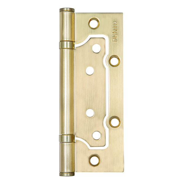 Петля Punto (Пунто) универсальная без врезки IN5200W SB (200-2B 125x2,5) мат. золото