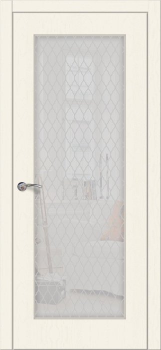 Дверь межкомнатная ЗОДЧИЙ НИЦЦА 10 ПО Дуб селена стекло мателюкс светлое