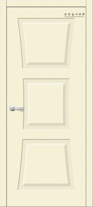 Дверь межкомнатная ЗОДЧИЙ ТВИСТ 3 ПГ Шагрень латте
