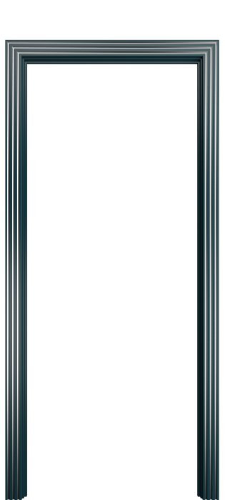 Наличник фигурный Порта Алекс Лазурь патина серебро эмаль