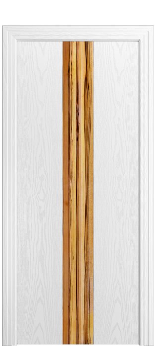 Дверь межкомнатная Порта Алекс  КАНТРИ 2 Белоснежный шпон вставка Марблвуд шпон