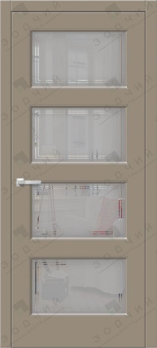 Дверь межкомнатная ЗОДЧИЙ ИТАЛЬЯНО 4 ПВХ ПО Карри