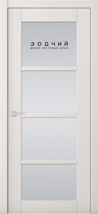 Дверь межкомнатная ЗОДЧИЙ ТОКИО 1 ПО Шагрень айриш стекло триплекс светлый матированный